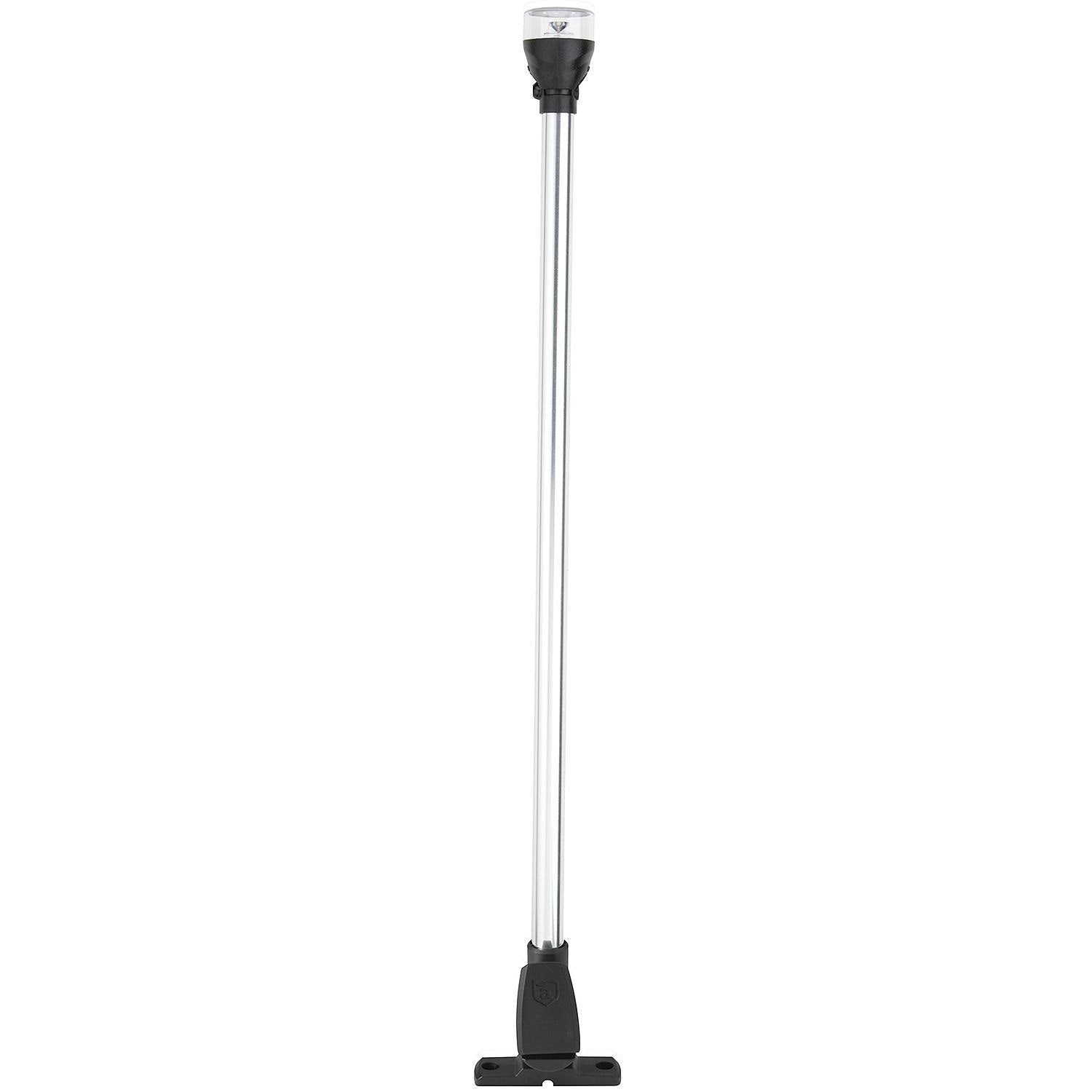 Attwood LightArmor All-Round 12in Aluminum Pole Black Composite Base