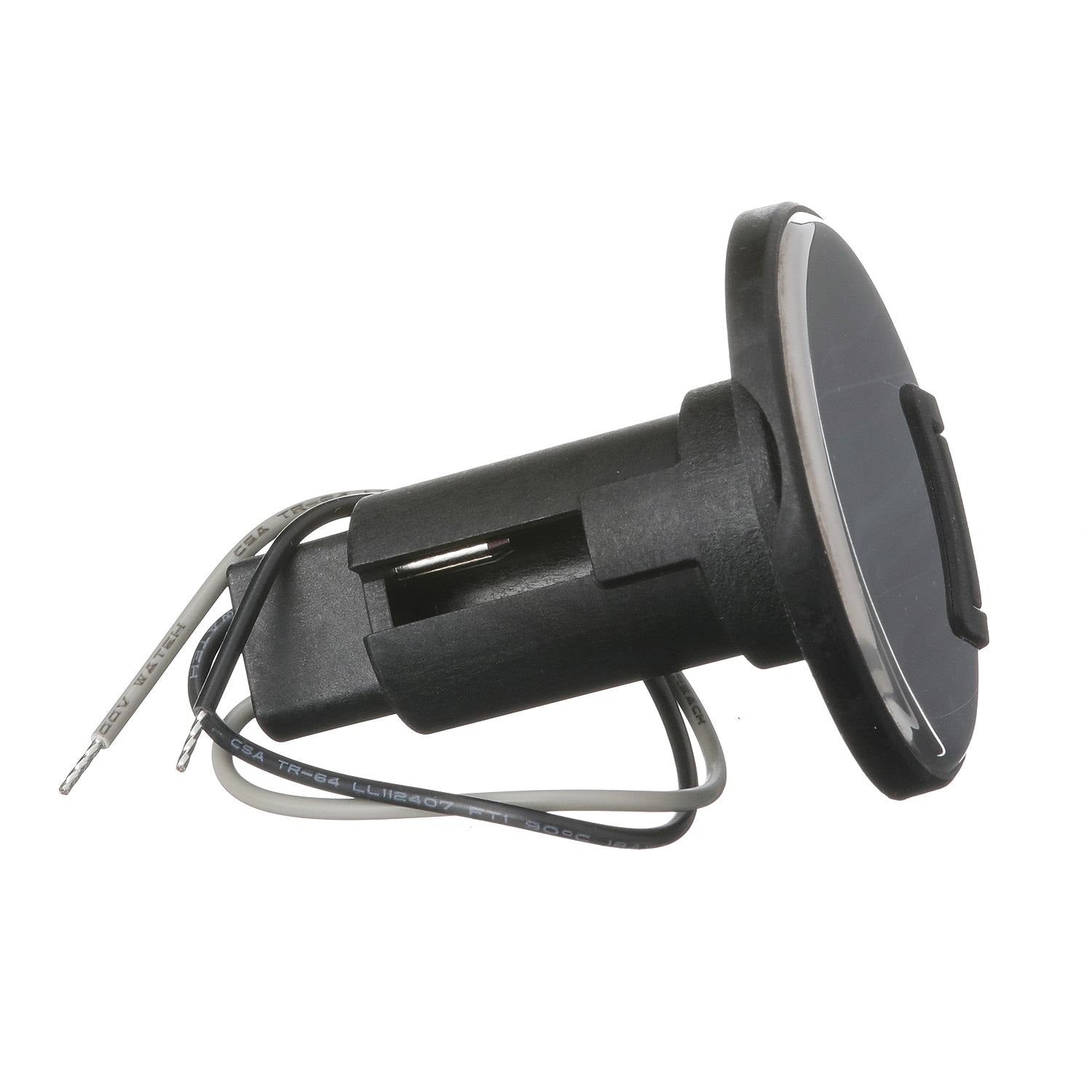 Attwood 910R Series Round Base 2-Pin Over Mold 306 Stainless Steel Black Cover