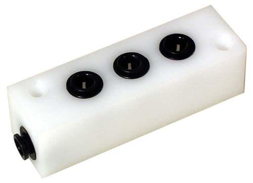 Manifold, 4 Outlet, 6 x 6mm