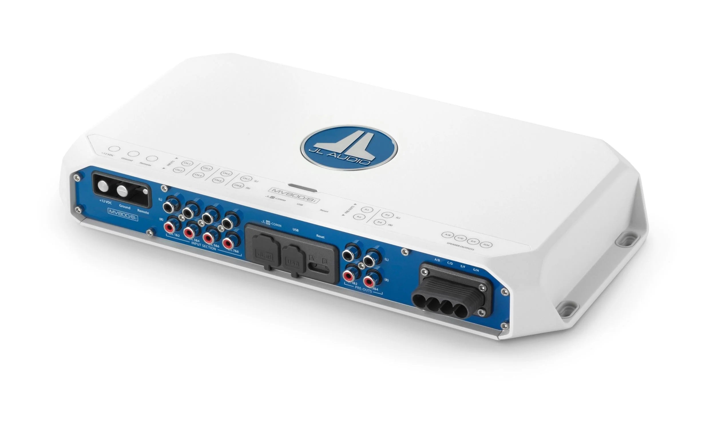 JL Audio MVi Marine Amplifier 8 Channel Full-Range 800 Watts 12v Integ ...
