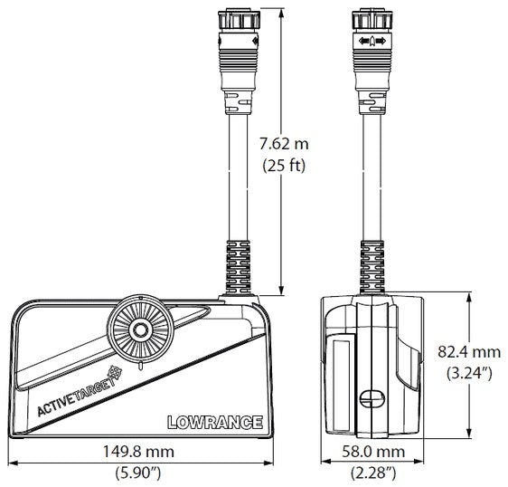 Lowrance Active Target Transducer Only