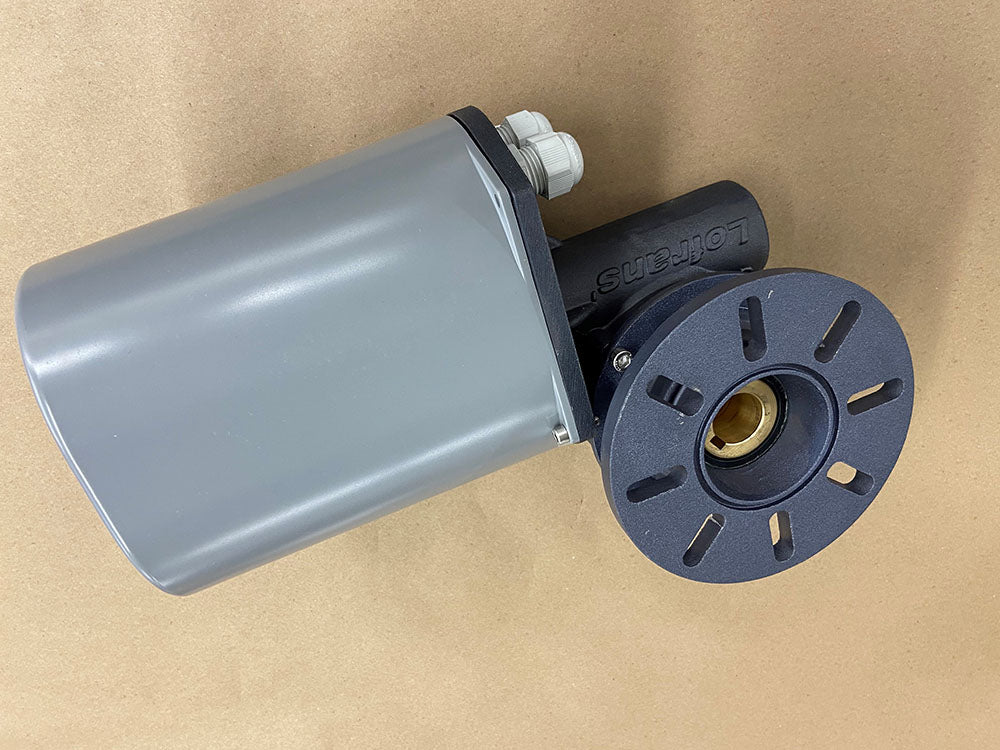 Gearbox complete f/Project 1000, round flange