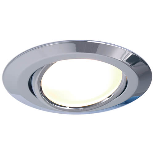 Leer LED Adjustable Downlight, Chrome, 10-30VDC