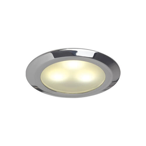 Leer LED Downlight, Chrome, 10-30VDC