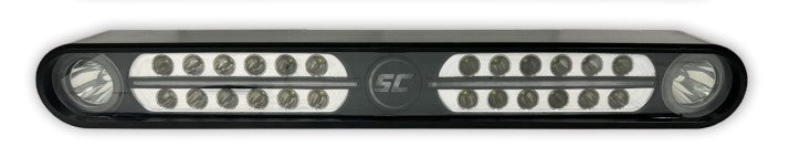 Shadow Caster Eagle Ray Light Bar Dual Optics Black Housing 12/24v