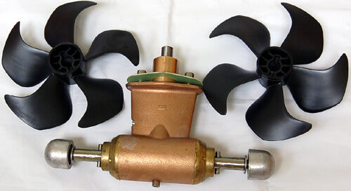 Gear Leg Assembly, sealed incl. props & anodes