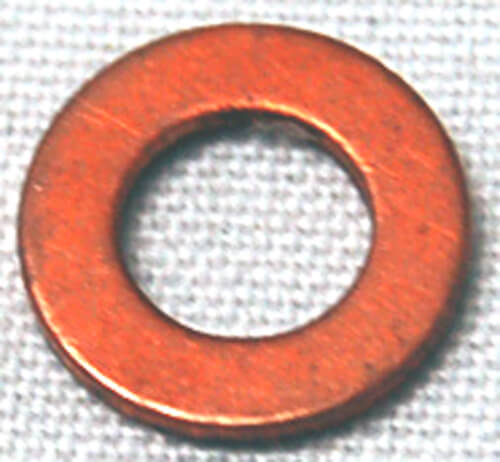 Gasket, copper for oil drain screw in gear leg