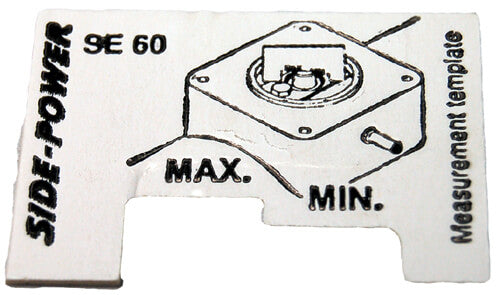 Gauge for height measurement on SE60, SP55