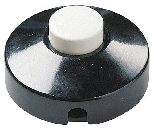 Foot-Operated Switch, 1-Way, Black Housing with