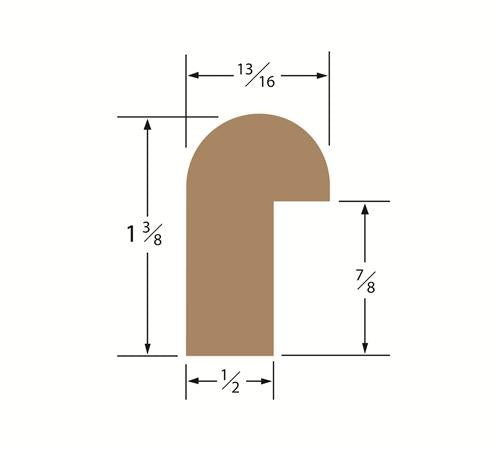 Whitecap - Teak Molding and Trim All Molding Sold in 5-Foot Lengths Only , Part No. 60835