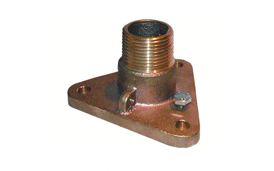 Groco - Bronze NPS to NPT Flange Adaptor, Part No. IBVF-3000 - Size 3