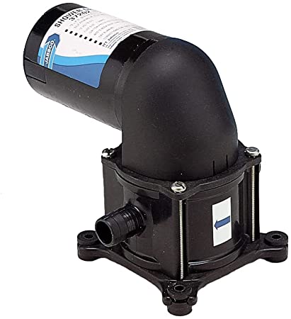 Jabsco - Light-Duty Diaphragm Bilge Pump, Part No. 37202-2012 - Volts 12 DC - GPM 3.4