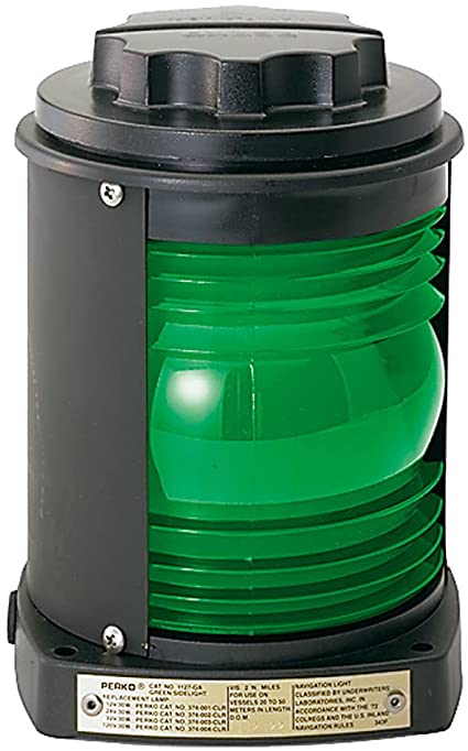 Perko - For Use on All Vessels Under 20 Meters (65.6ft ) in Length, Green Side Light Only