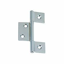 Perko - Non-Mortised Door Hinge Chrome Brass , Part No. 0957DP0CHR