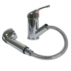 Scandvik - Single-Lever Galley Mixer with Pull-Out Sprayer , Part No 10871