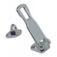 Perko - Security Hinged Hasps Chrome Bronze, Part No. 0998DP1CHR