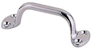 Perko - Round GripTransom Handle Chrome Zinc, Part No. 1231DP0CHR