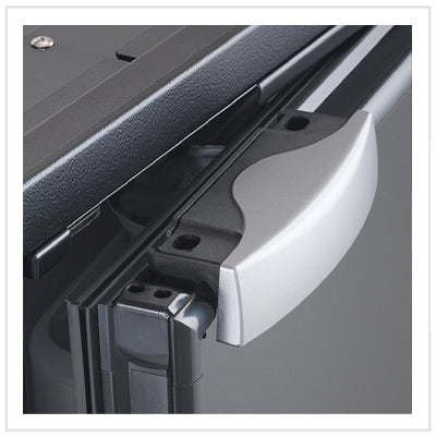 Vitrifrigo C130RBD4-F-2 - Front-Loading Black Refrigerator w/Freezer Compartment Adjustable Flange (External Cooling Unit) UL