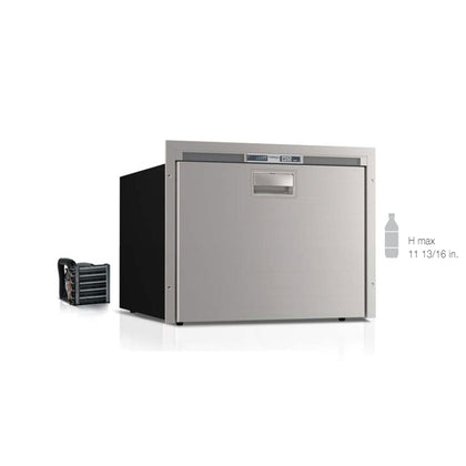Vitrifrigo Stainless Steel Single Drawer Refrigerator Flush Flange DW70RXP4-EF-2