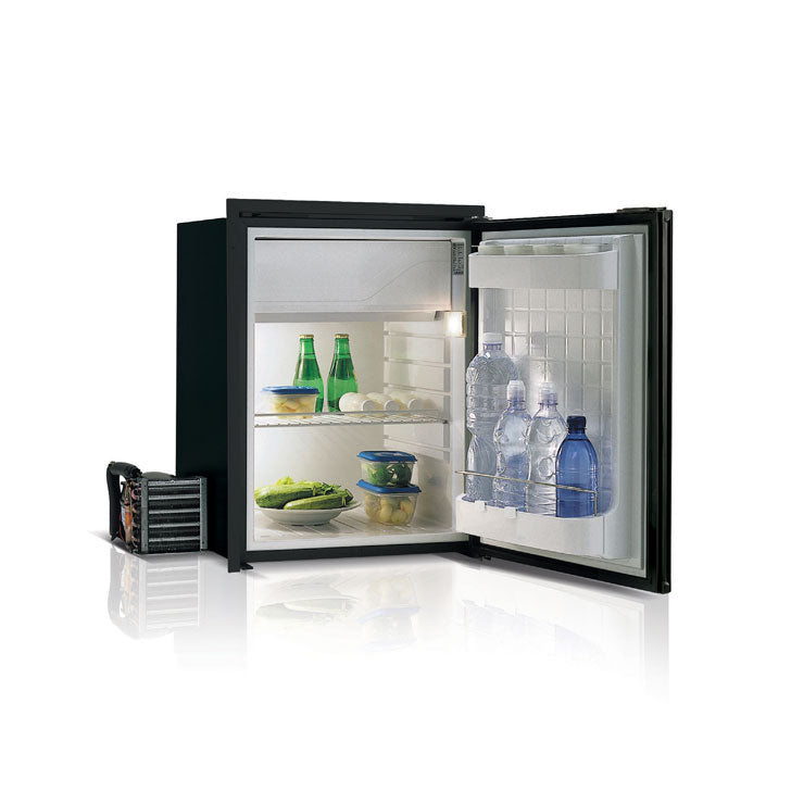 Vitrifrigo C75RBD4-F-1 - Front-Loading, Black Refrigerators w/Freezer Compartment Adjustable Flange (External Cooling Unit)