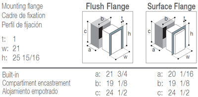 Vitrifrigo C90IBD4-F-2 - Front-Loading, Black Refrigerator w/Freezer Compartment Adjustable Flange (Internal Cooling Unit) UL