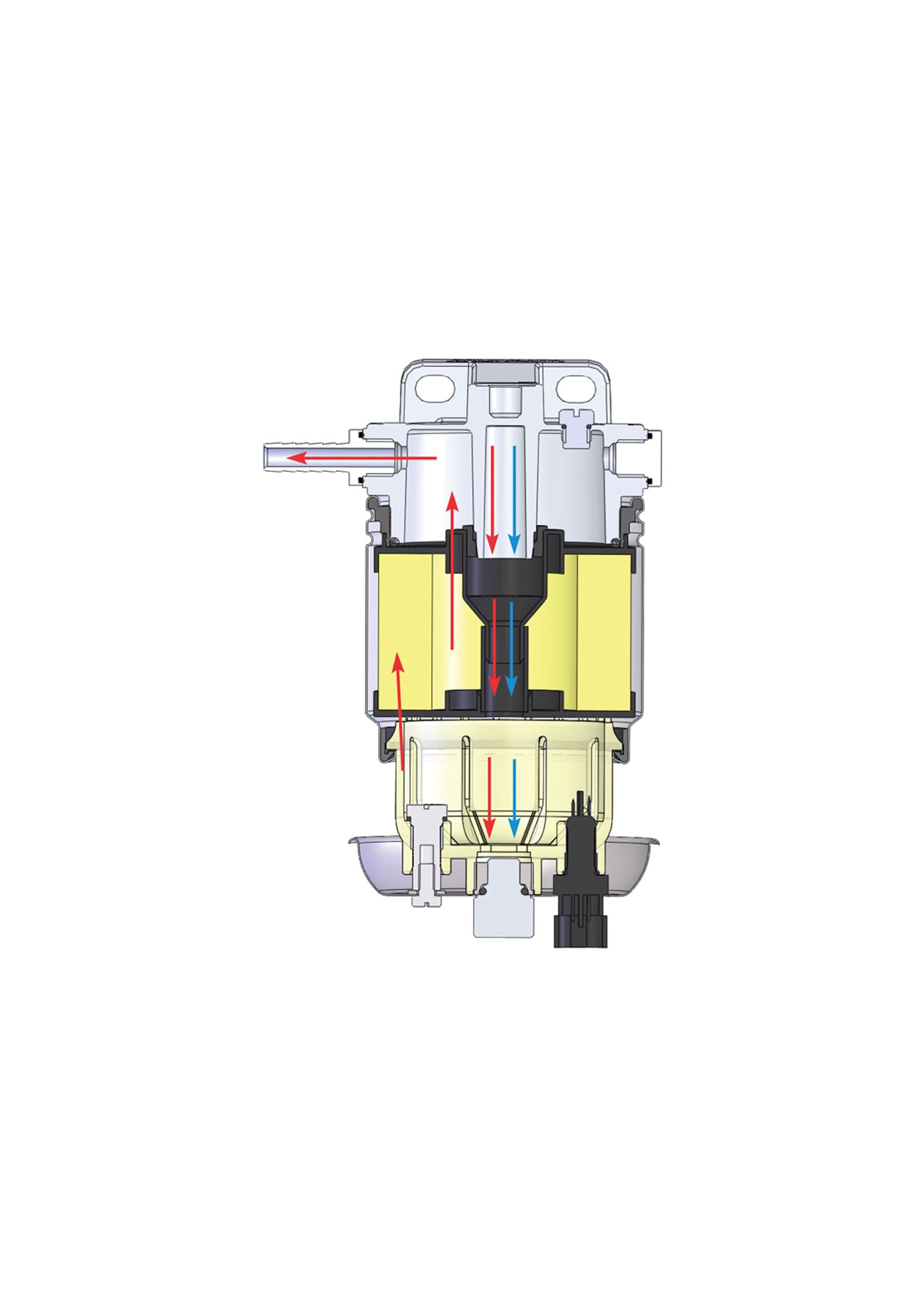 Vetus 330VTEB - Water sep/dies filter max 360l/h 10µm CE