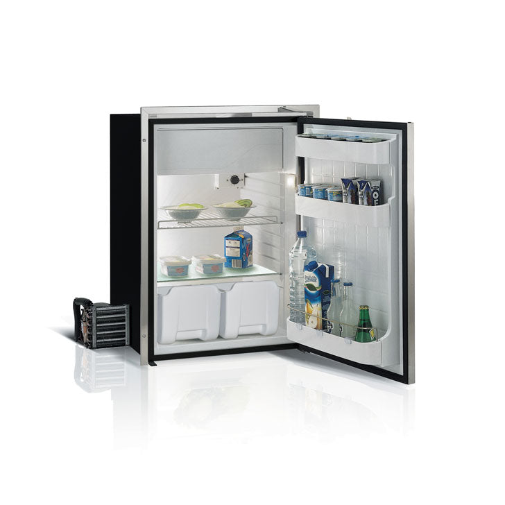 Vitrifrigo C130RXD4-F-1 - Front-Loading Stainless Steel Refrigerator with Freezer Compartment (External Cooling Unit) Flush Flange
