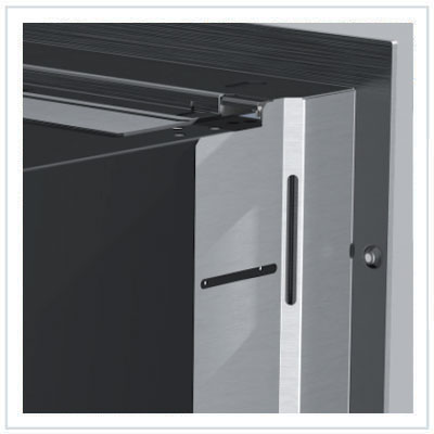 Vitrifrigo Stainless Steel Double Drawer Freezer with Ice Maker DW210IXN1-EFI-2 Flush Flange