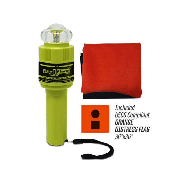 ACR ResQFlare USCG  approved Distress Flare & Flag