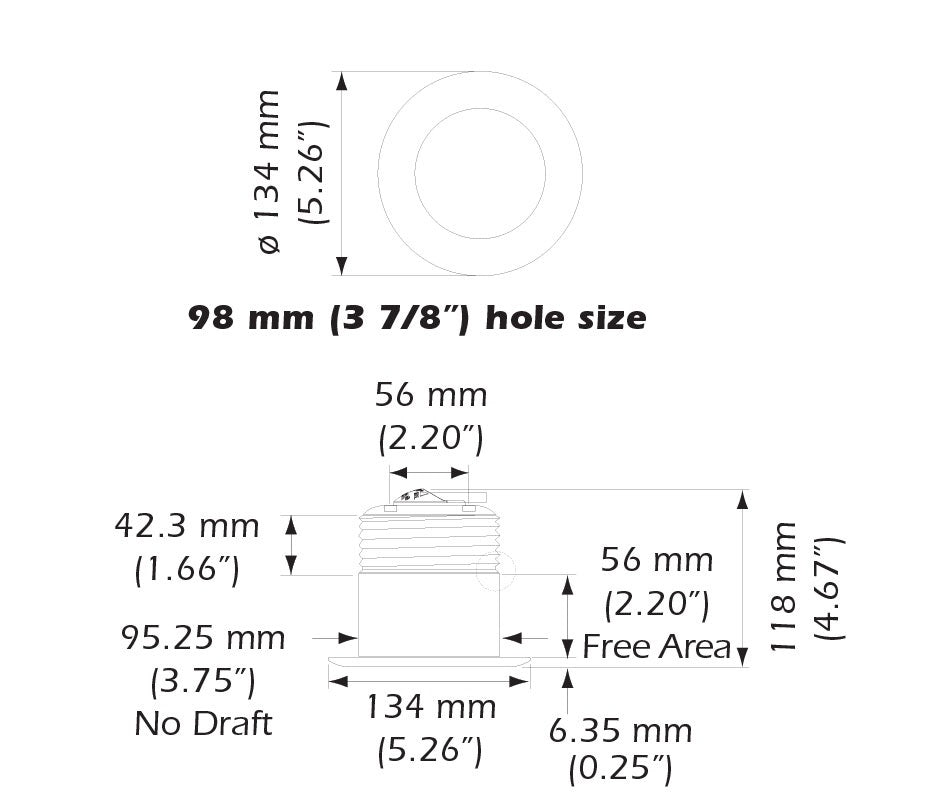 Airmar B175C-12-L Thru Hull 12 Deg Tilt Low CHIRP Mix-N-Match Transducer