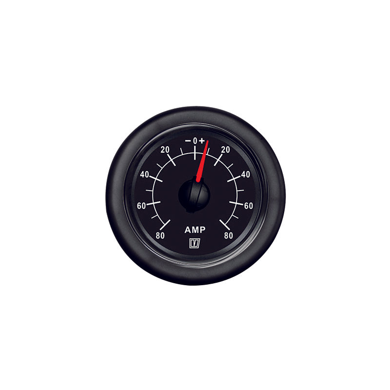 Vetus AMP050B - Amp meter 50 Amp Black 12/24 V, 52mm