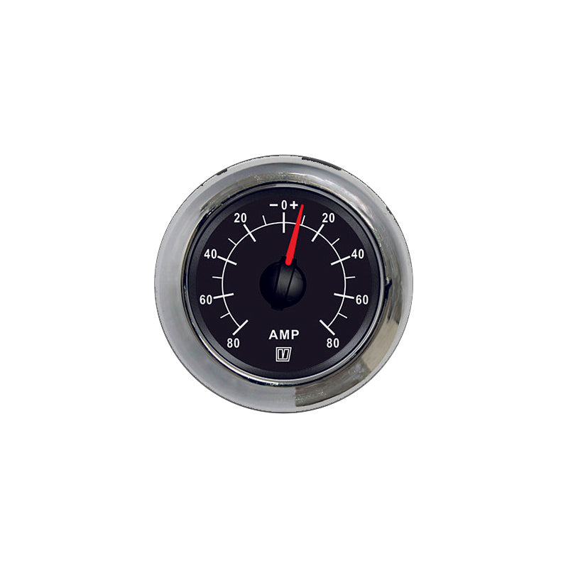 Vetus AMP080B - Amp meter 80 Amp Black 12/24 V, 52mm