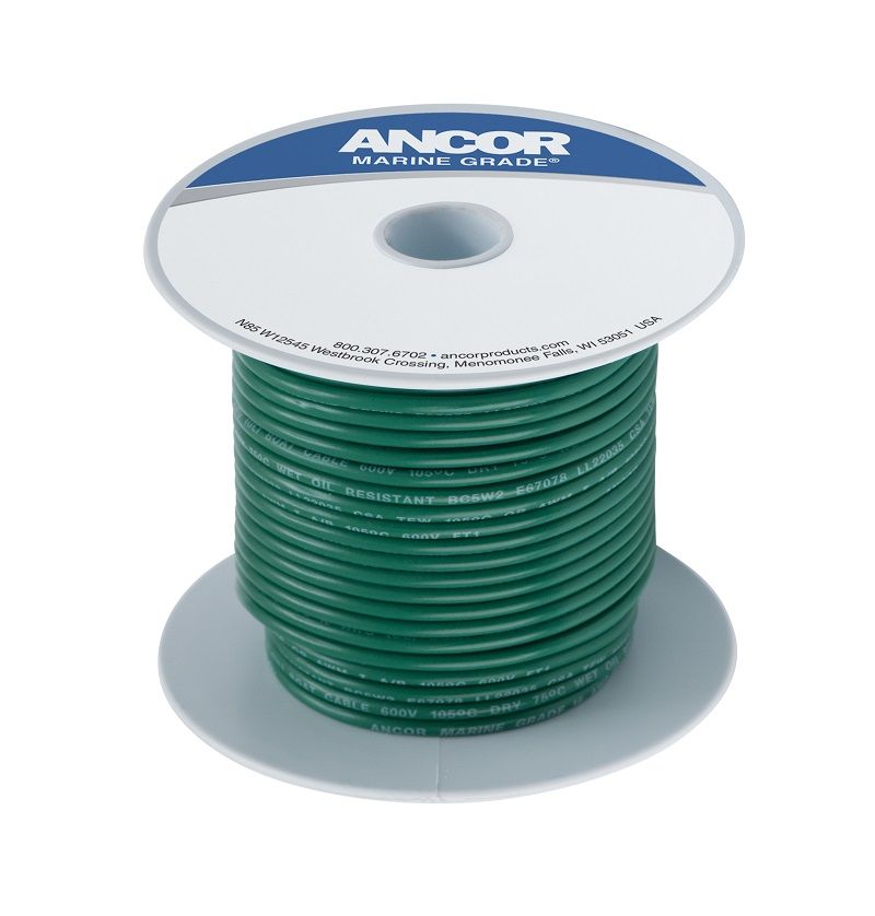 Ancor #10 Green 25 Spool Tinned Copper