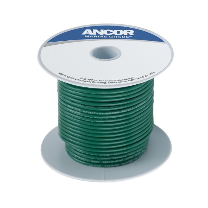 Ancor #8 Green 50 Spool Tinned Copper