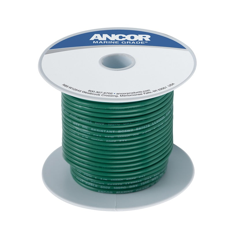 Ancor #8 Green 100 Spool Tinned Copper