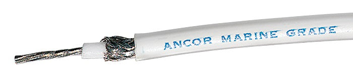 Ancor RG8X 100FT Spool Tinned Copper, White