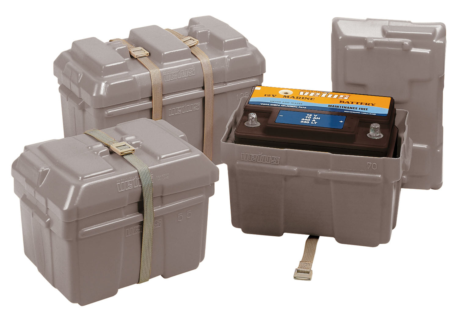 Vetus BATBOX108 - Battery box For battery 108 Ah