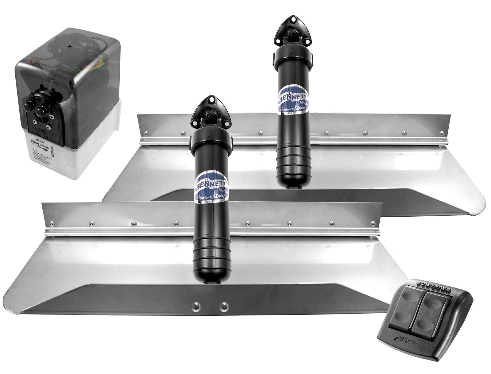 Bennett 24X9 Trim Tabs W/Euro Waterproof Rocker – MMarine Online