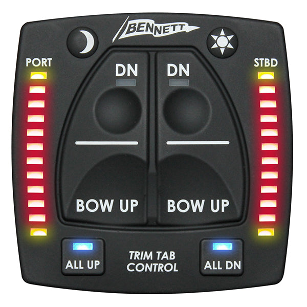 Bennett OBI9000-E Control With Indicator Lights For Bolt Electric Trim Tabs