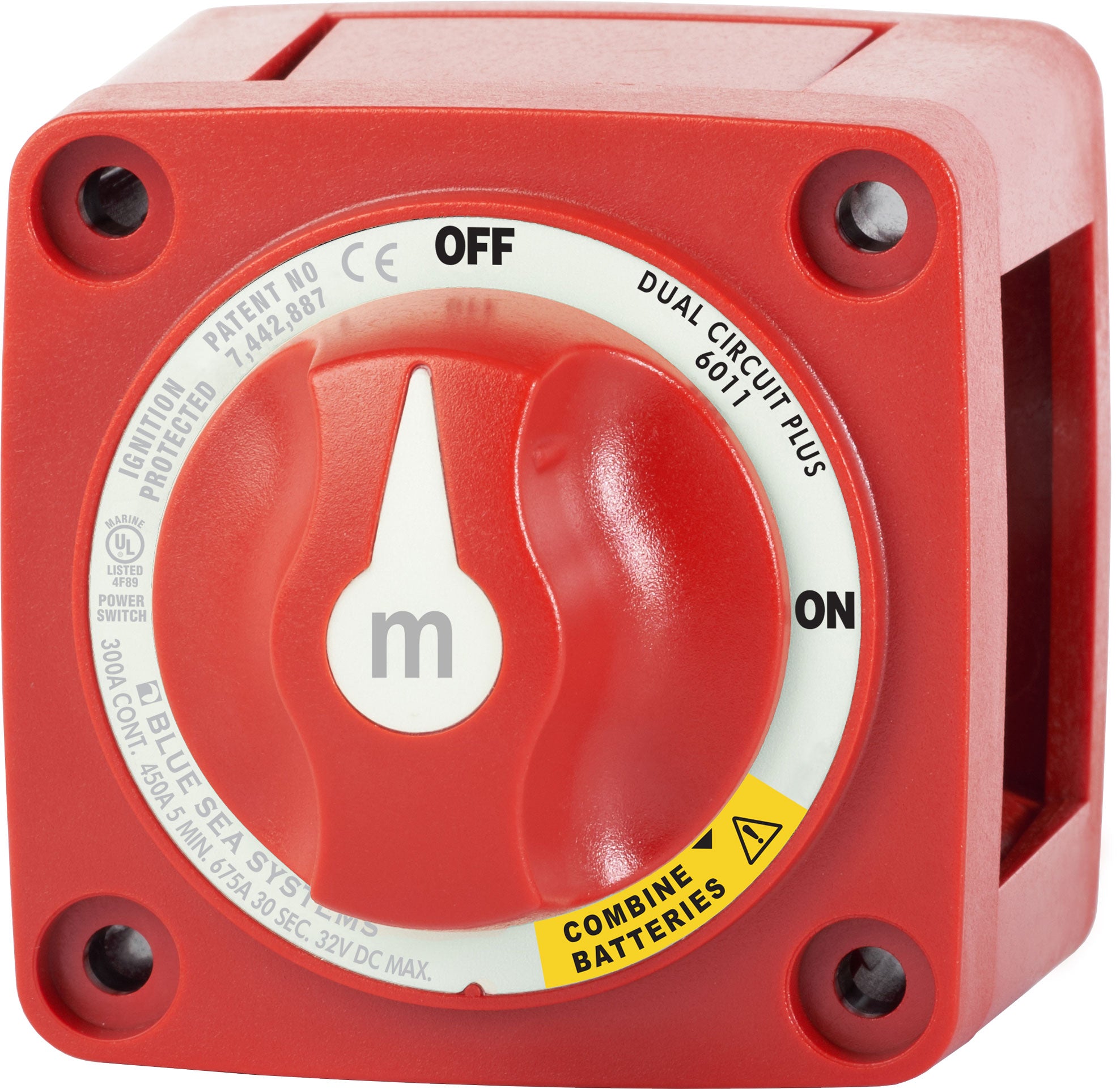 Blue Sea M-Series Battery Switch On/Off Dual Circuit Plus