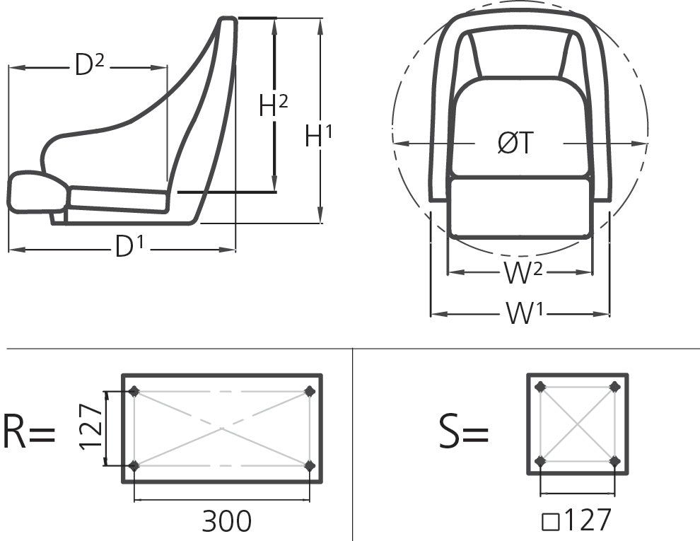 Vetus CHCASW - Seat 