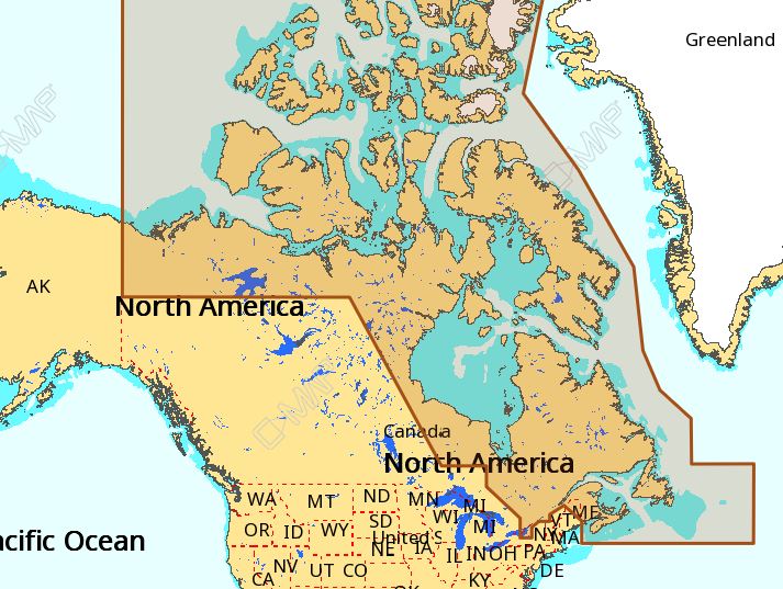 C-MAP NA-M021 Max Wide C Card Canada North And East