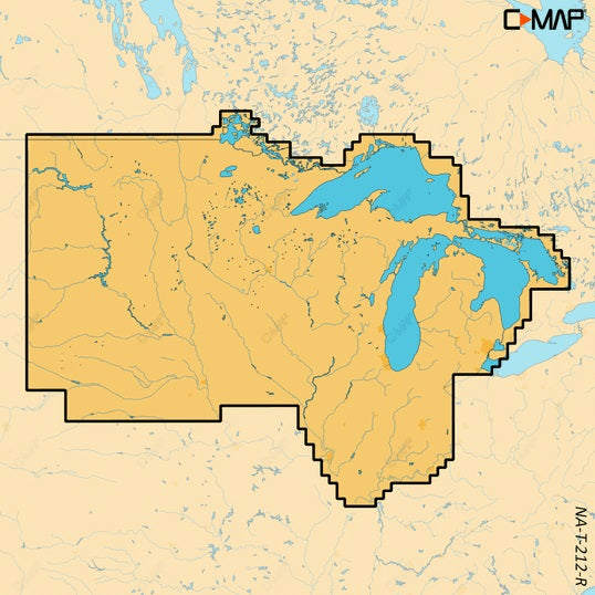 C-MAP Reveal X Inland US Lakes North Central microSD