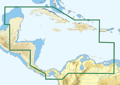 C-MAP NA-C502 Western Caribbean Sea