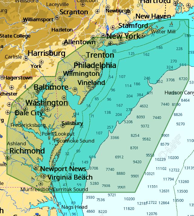 C-MAP M-NA-D941 4D Local Block Island - Norfolk