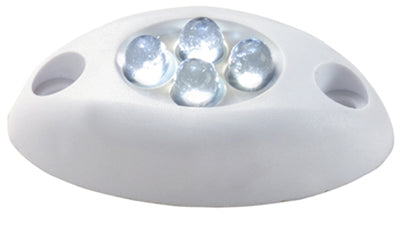 LED Cluster Courtesy Light, White, 4xblue LED, 12V