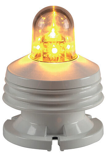 DHR73 Signalling Yellow LED, Base-Mount, White,