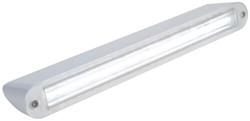 F-25 Angled LED Deck Light, White Base, Cool White