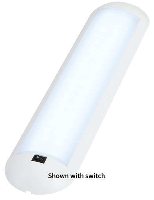 F-30.1 Stream w/sw, White, Cool White LED, 12VDC