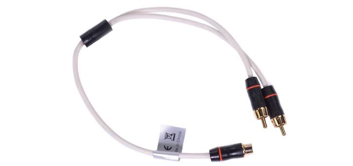 Fusion MS-RCAYM 1Female-2Male Shielded Twisted RCA Y-Cable